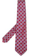 Kiton All-over Pattern Tie - Red