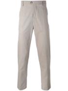Kenzo - Chino Trousers - Men - Cotton - 48, Grey, Cotton