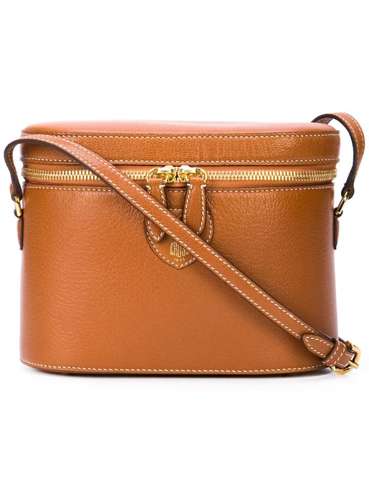 Mark Cross Luggage-style Shoulder Bag - Brown