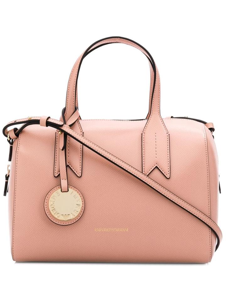 Emporio Armani Logo Tote Bag - Neutrals