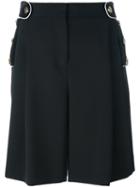 Givenchy Wide Leg Shorts, Women's, Size: 36, Black, Silk/acetate/wool