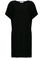 Jean Paul Knott Plain T-shirt Dress - Black