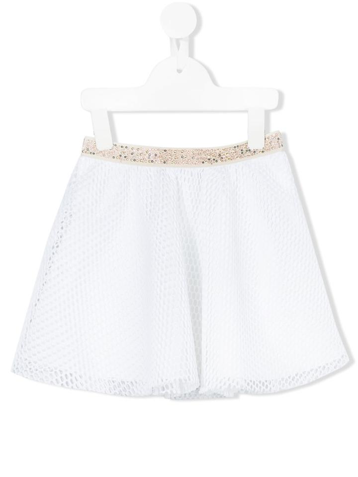 Loredana - Mesh Skirt - Kids - Cotton/polyester - 6 Yrs, Girl's, White