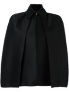 Dsquared2 Draped Pleat Detail Cape, Women's, Size: 40, Black, Silk/polyester/wool