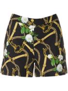 Liu Jo Chain Print Shorts - Black