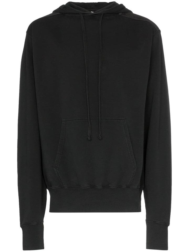 Liam Hodges Lucky Fool Print Cotton Hoodie - Black