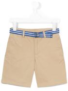 Ralph Lauren Kids - Belted Shorts - Kids - Cotton/spandex/elastane - 6 Yrs, Boy's, Nude/neutrals