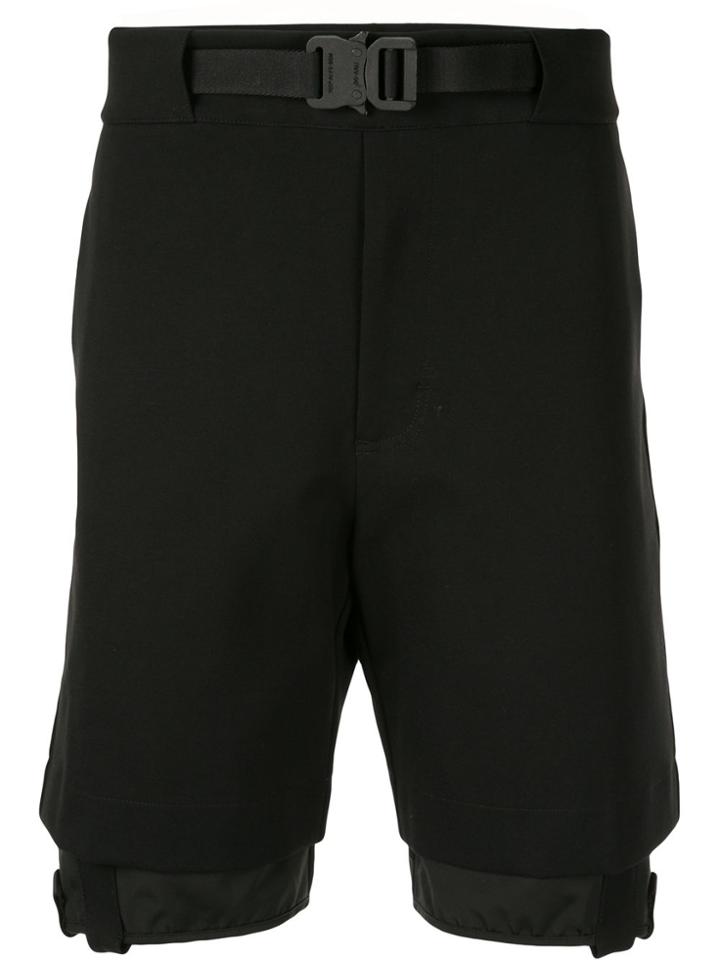1017 Alyx 9sm Gaiter Buckled Shorts - Black