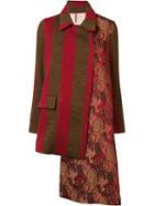 Uma Wang 'oblo' Coat, Women's, Size: Medium, Red, Linen/flax/polyamide/wool