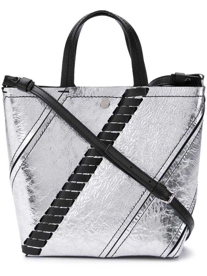 Proenza Schouler Silver Small Hex Tote - Grey