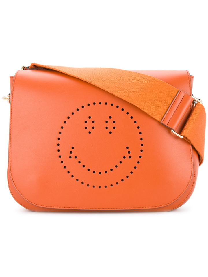Anya Hindmarch Smiley Ebury Satchel - Yellow & Orange