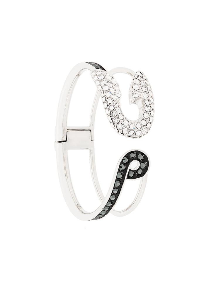 Karl Lagerfeld Safety Pin Hinge Cuff - Metallic
