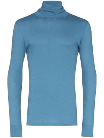 Loreak Turtleneck Long Sleeve T-shirt - Blue