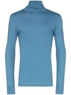 Loreak Turtleneck Long Sleeve T-shirt - Blue
