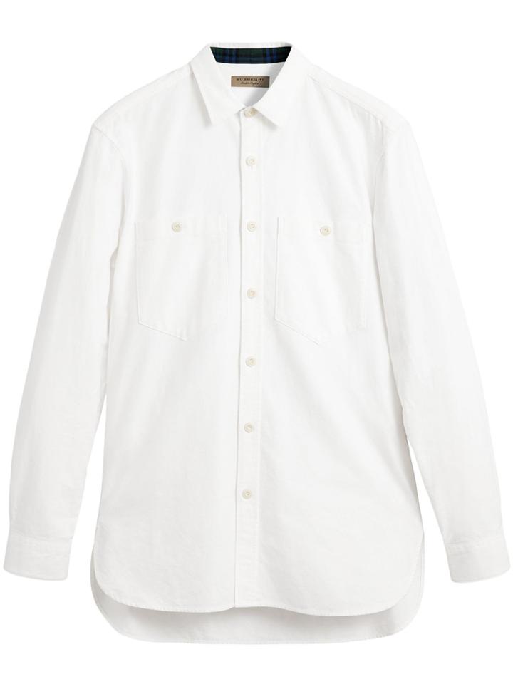 Burberry Cotton Oxford Shirt - White