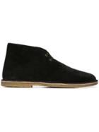 Saint Laurent Oran Lace-up Boots - Black
