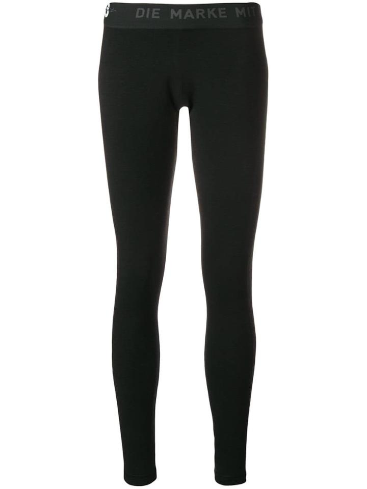 Y-3 Printed Logo Leggings - Black