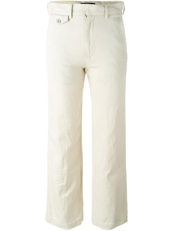 Geoffrey B. Small Cropped Trousers, Women's, Size: 42, Nude/neutrals, Silk/cotton