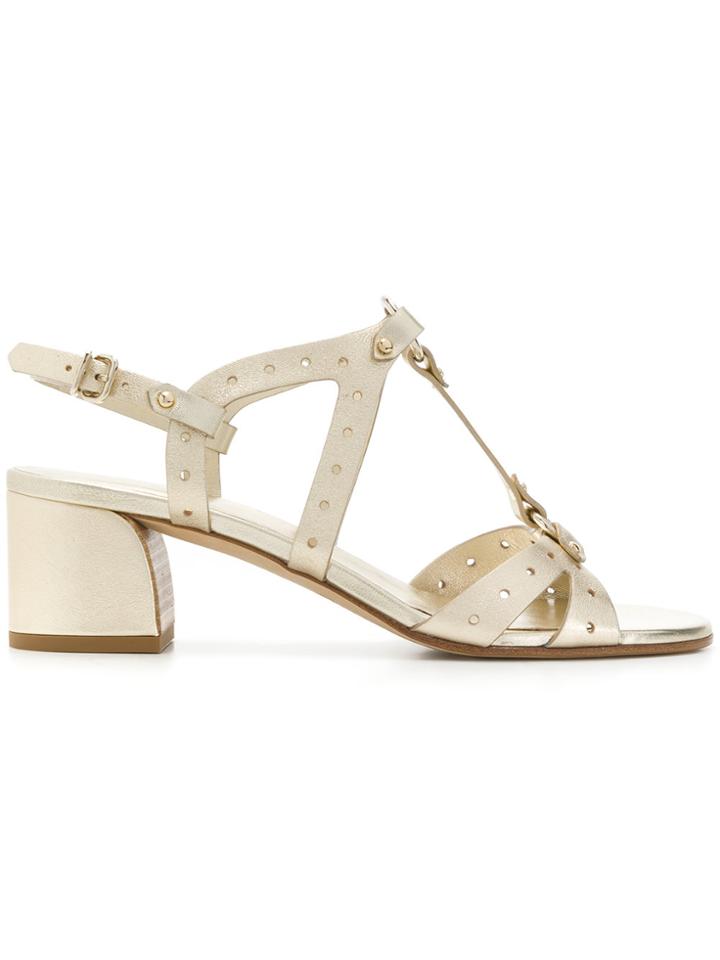 Tod's Strappy Sandals - Metallic