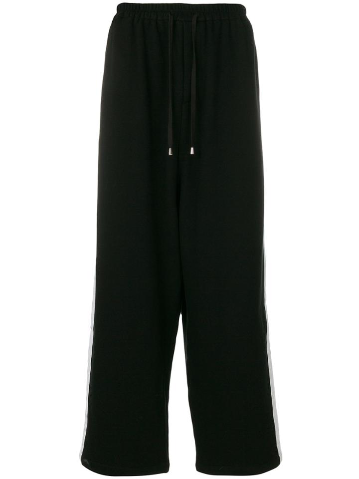 Unconditional Wide Tuxedo Sweat Pants - Black