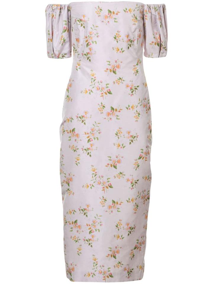 Brock Collection Off-shoulder Printed Dress - Pink