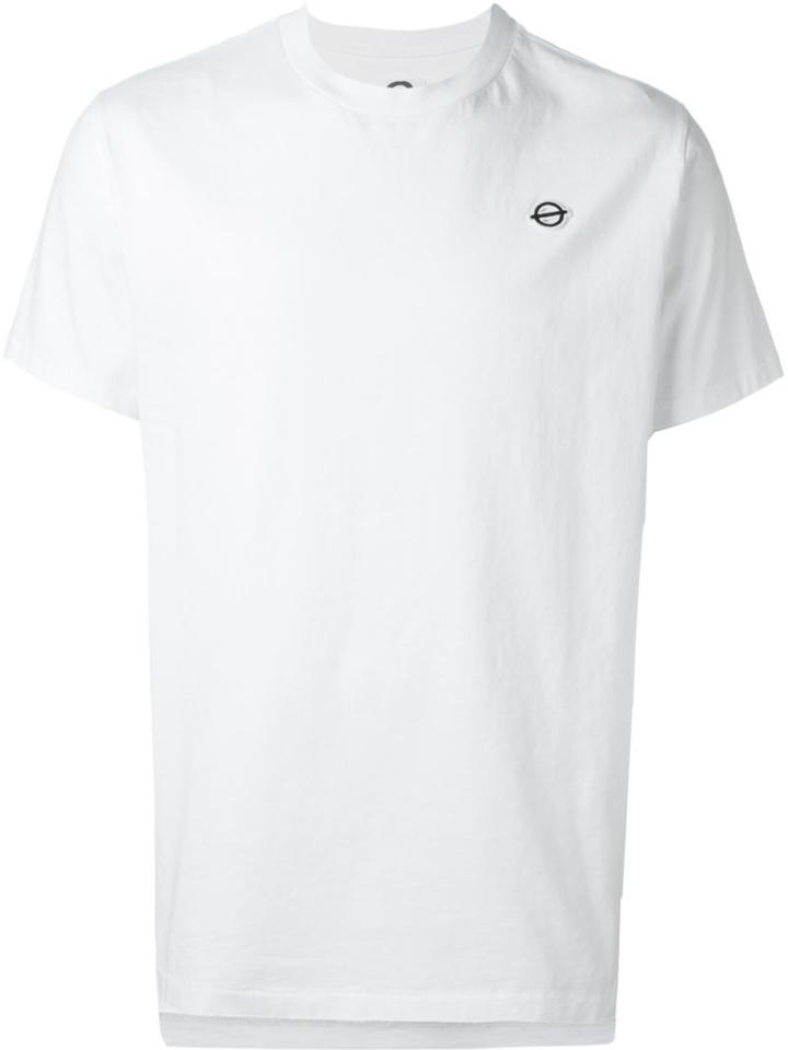 Roundel London Logo Print T-shirt, Men's, Size: S, White, Cotton