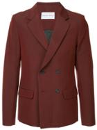 Strateas Carlucci Plated Blazer - Red