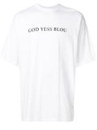Paura God Yess Blou T-shirt - White