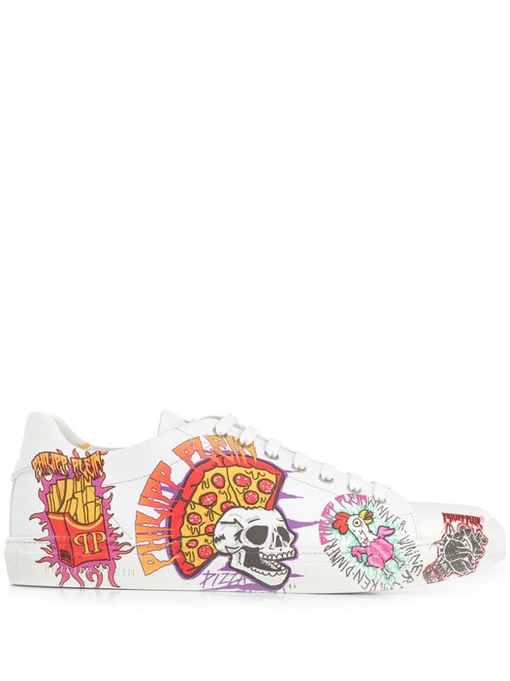 Philipp Plein Pizza Boy Sneakers - White