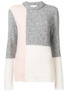 3.1 Phillip Lim Colour-block Fitted Sweater - White
