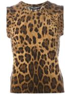 Dolce & Gabbana Leopard Intarsia Vest
