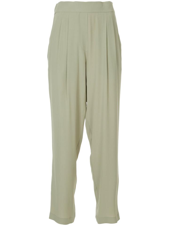 Erika Cavallini High Waisted Trousers - Green
