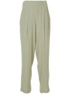 Erika Cavallini High Waisted Trousers - Green