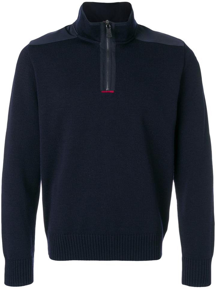 Paul & Shark Half Zip Jumper - Blue