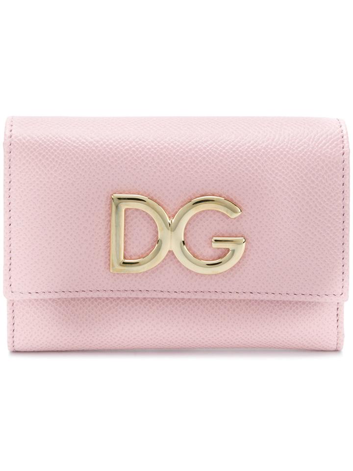 Dolce & Gabbana Small Continental Wallet - Pink & Purple