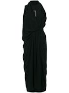 Rick Owens - Limo Wrap Dress - Women - Acetate/viscose - 42, Black, Acetate/viscose