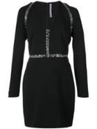 Alexander Wang Fitted Eyelets Dress - Black