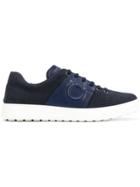 Salvatore Ferragamo Gancio Embossed Sneakers - Blue