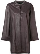 Fabiana Filippi Embellished Collar Coat - Red