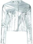 Marques Almeida Cropped Metallic Jacket