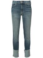 Mother Turned-up Hem Jeans - Blue
