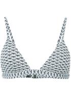 Onia - Danni Bikini Top - Women - Nylon/spandex/elastane - M, Blue, Nylon/spandex/elastane