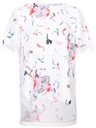 Prabal Gurung Floral Print T-shirt Blouse - White