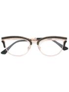 Jimmy Choo - Jc169 Psw Glasses - Unisex - Acetate/metal (other) - One Size, Black, Acetate/metal (other)