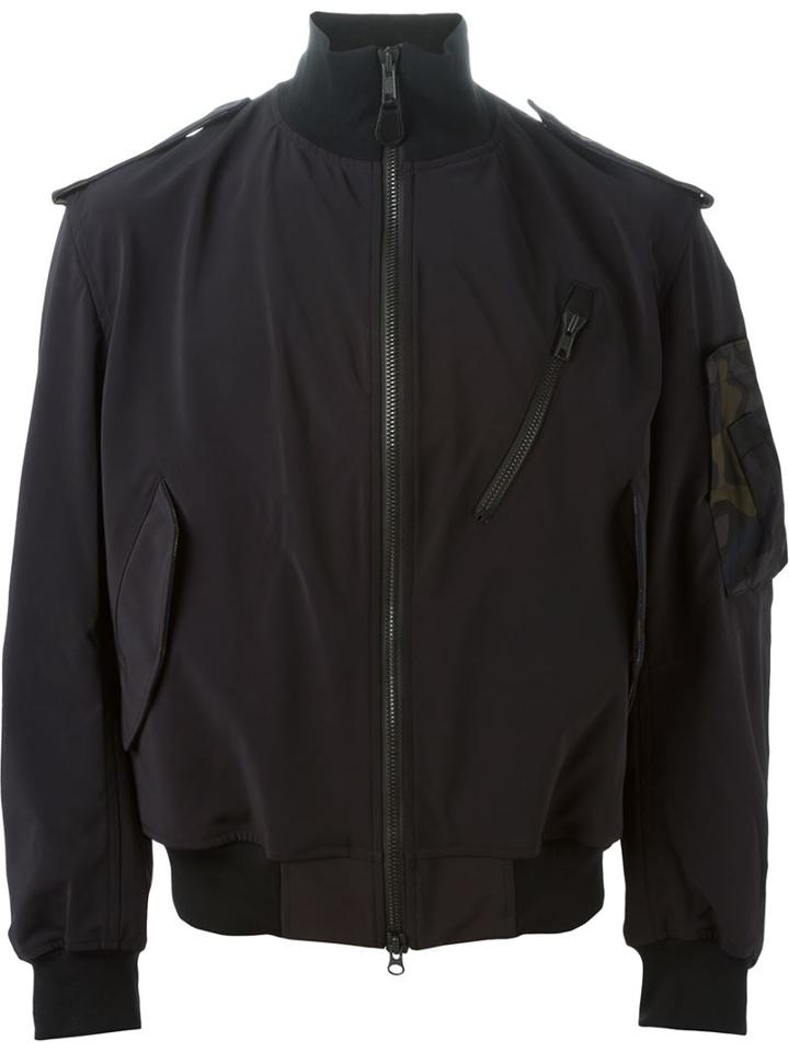 Y-3 Bomber Jacket, Men's, Size: S, Black, Polyamide/spandex/elastane/polyester