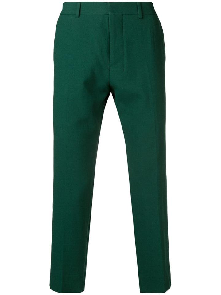 Ami Alexandre Mattiussi Cropped Fit Trousers - Green