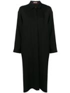 Nehera Side Slit Boxy Shirt Dress - Black