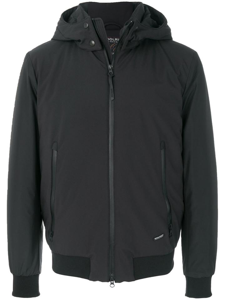 Woolrich Zipped Hooded Jacket - Black