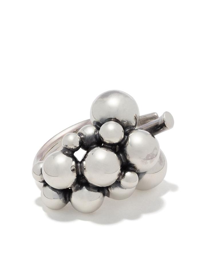 Georg Jensen Medium Moonlight Grapes Ring - Silver