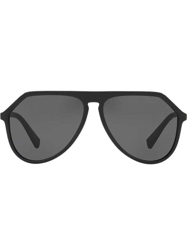 Dolce & Gabbana Eyewear Oversized Aviators - Black